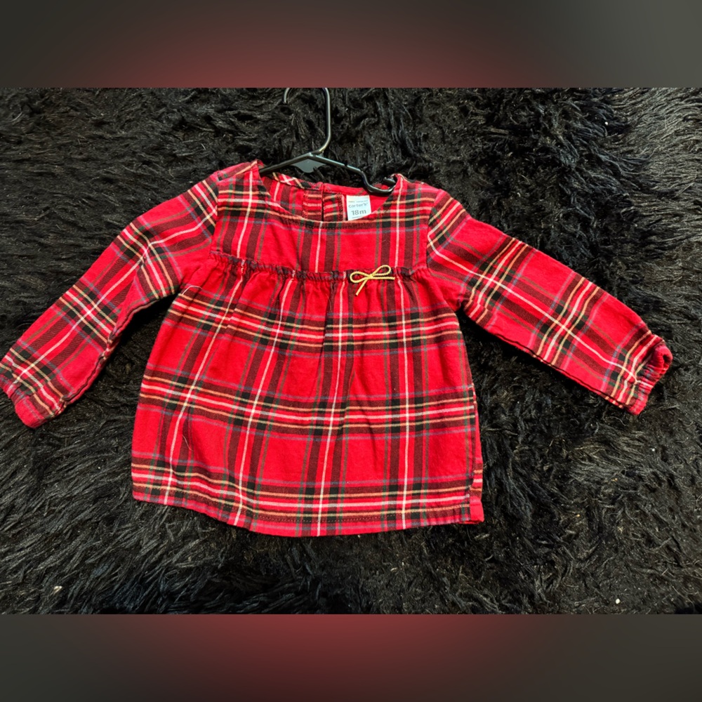 Carter's Red Plaid Top
